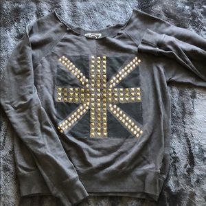 Long sleeve studded shirt